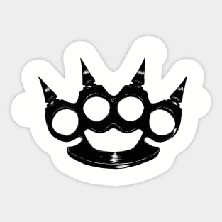 brass knuckles Sticker